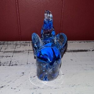 Handblown Elephant Paperweight